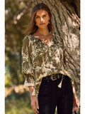Plus Floral Printed Blouse