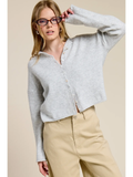 Essential Button Down Cardigan Top - Greige Goods