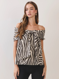 All Tied Up Zebra Top