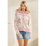 Horse Print Sweater - Greige Goods