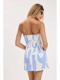 Geometric Front Pocket Mini Dress - Greige Goods