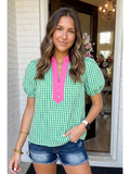 Bubble Sleeve Blouse