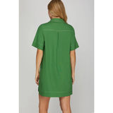 Shirt Mini Dress - Greige Goods