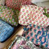 Quilted Print Make-up Bag