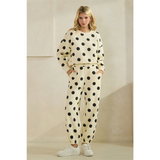 Polka Dot Sweatpants - Greige Goods