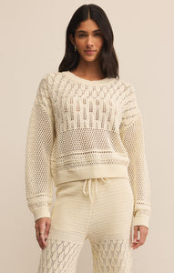 Rue Crochet Sweater - Greige Goods