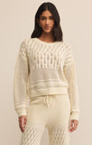 Rue Crochet Sweater - Greige Goods