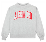 Sorority Embroidered Mockneck - Greige Goods