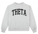 Sorority Embroidered Mockneck - Greige Goods