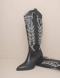Samara Embroidered Tall Boot - Greige Goods