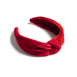 Knotted Velvet Headband - Greige Goods