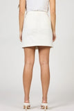 Quinn Button Front Skirt - Greige Goods