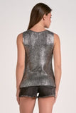Metallic Crewneck Sweater