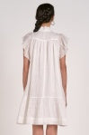 White Frill Collar Dress