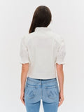 Ruffled Puff Sleeve & Collar Jacket - Greige Goods