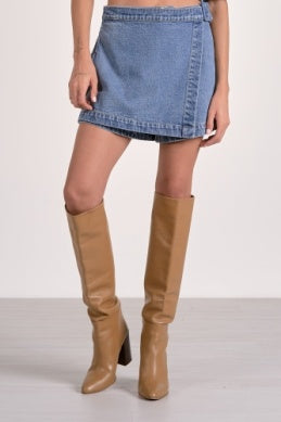Denim Skort - Greige Goods