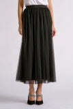 Midnight Tulle Midi Skirt