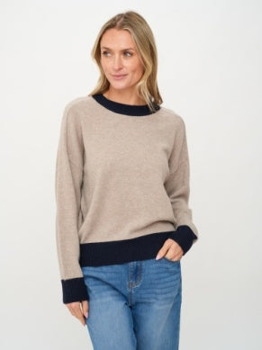 Dylan Crew Neck - Greige Goods
