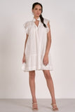 White Frill Collar Dress