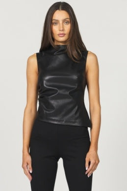 Shaunee Leather Top