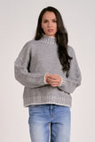 Stripe neck Sweater