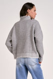 Stripe neck Sweater