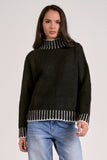 Stripe neck Sweater