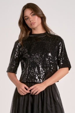 Sequin Crewneck