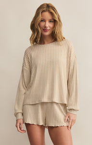 Daydream Rib Top - Greige Goods
