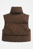 Full Zipper Puffer Vest - Greige Goods