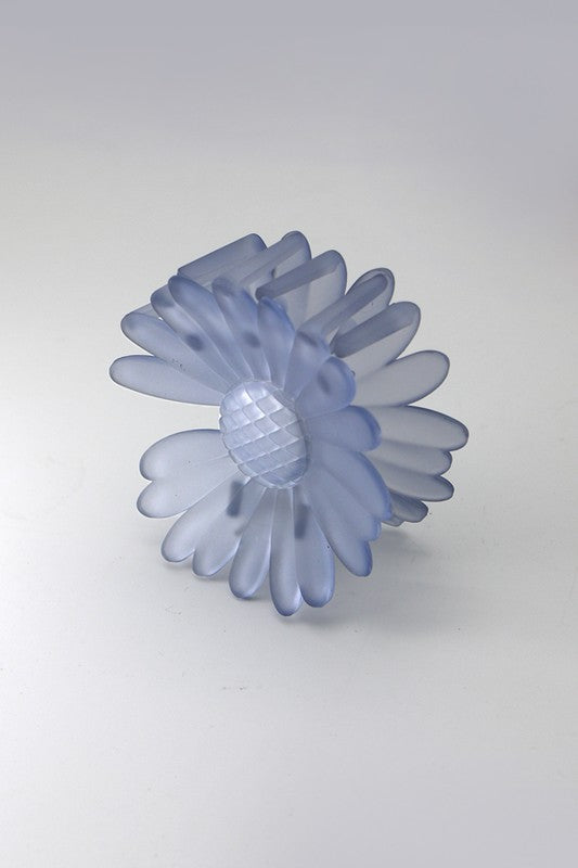 Translucent Flower Claw Clip - Greige Goods