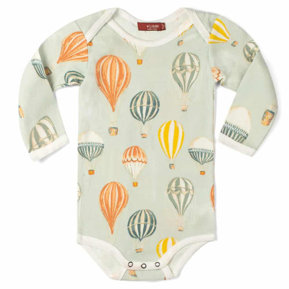 O Greige Baby Long Sleeve One Piece - Greige Goods