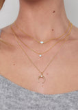 Opal Moon Necklace - Greige Goods