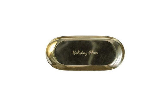 Brass Holiday Tray - Greige Goods