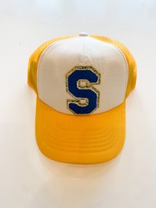 "S" Trucker Hat - Greige Goods