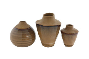 Stoneware Reactive Glaze Vases - Greige Goods