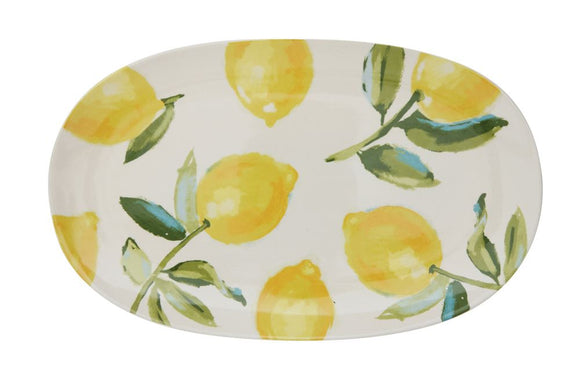 Stoneware Lemon Platter - Greige Goods