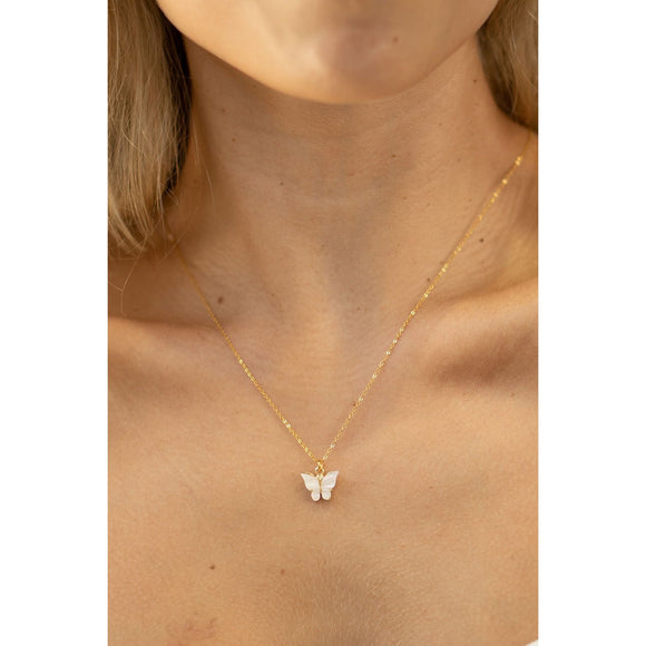 Butterfly Necklace - Greige Goods