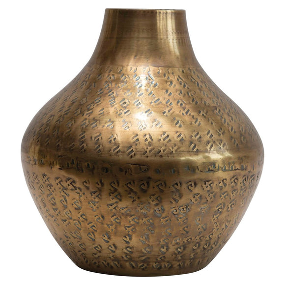 Large Metal Vase - Greige Goods