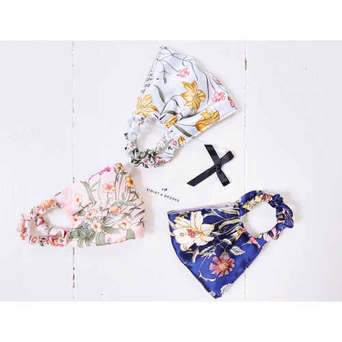 Assorted Handmade Cotton/Poly Mask - Greige Goods