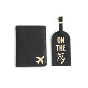 On The Fly Passport/Luggage Tag - Greige Goods