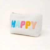 Zippered Teddy Pouch - Greige Goods