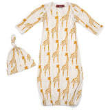 Greige Baby Gown & Hat Set - Greige Goods